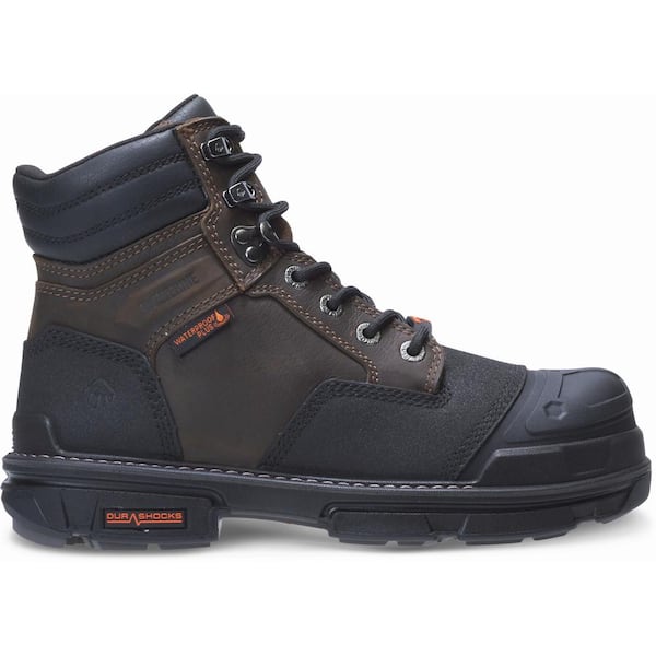 Wolverine Men's Yukon Waterproof Durashock 6 inch Work Boot - Composite Toe - Coffee Bean Size 13(M)
