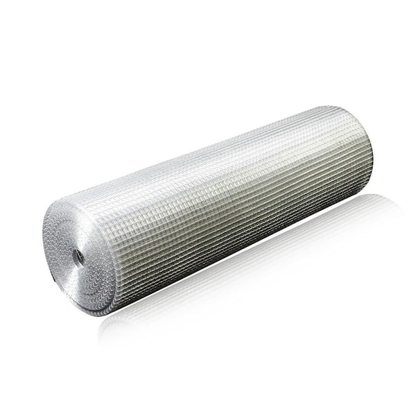 WELLFOR 5 ft. H x 100 ft. W Galvanized Iron 19-Gauge Chain Link Fabric Roll in Silver