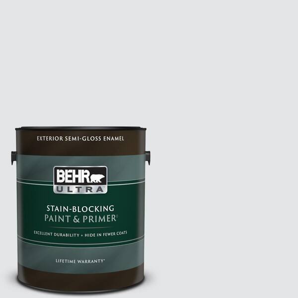 BEHR ULTRA 1 gal. MQ331 Dutch White SemiGloss Enamel Exterior Paint