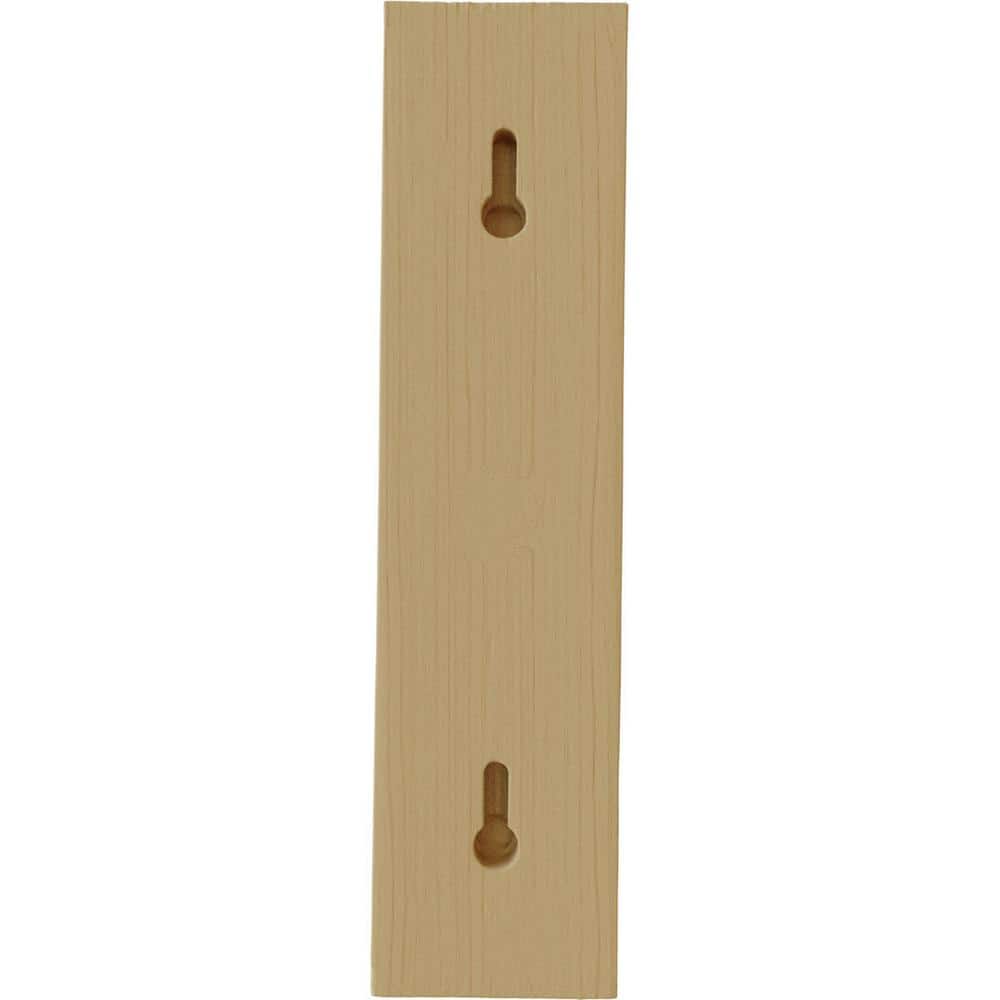 Alder Wood Hand-Carved Shelf Bracket, 2.5" x 10.75" x 10.25"