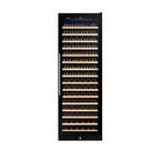 166-Bottle Single Built in Wine Cooler in Smoked Glass