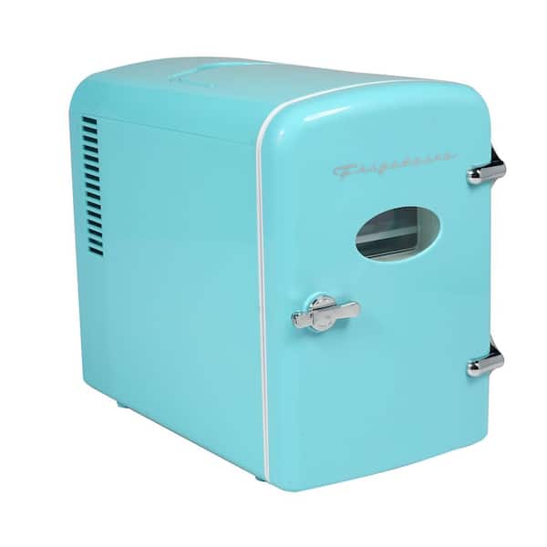 12 in. 1 cu. ft. 9-Can Retro Mini Refrigerator in Blue