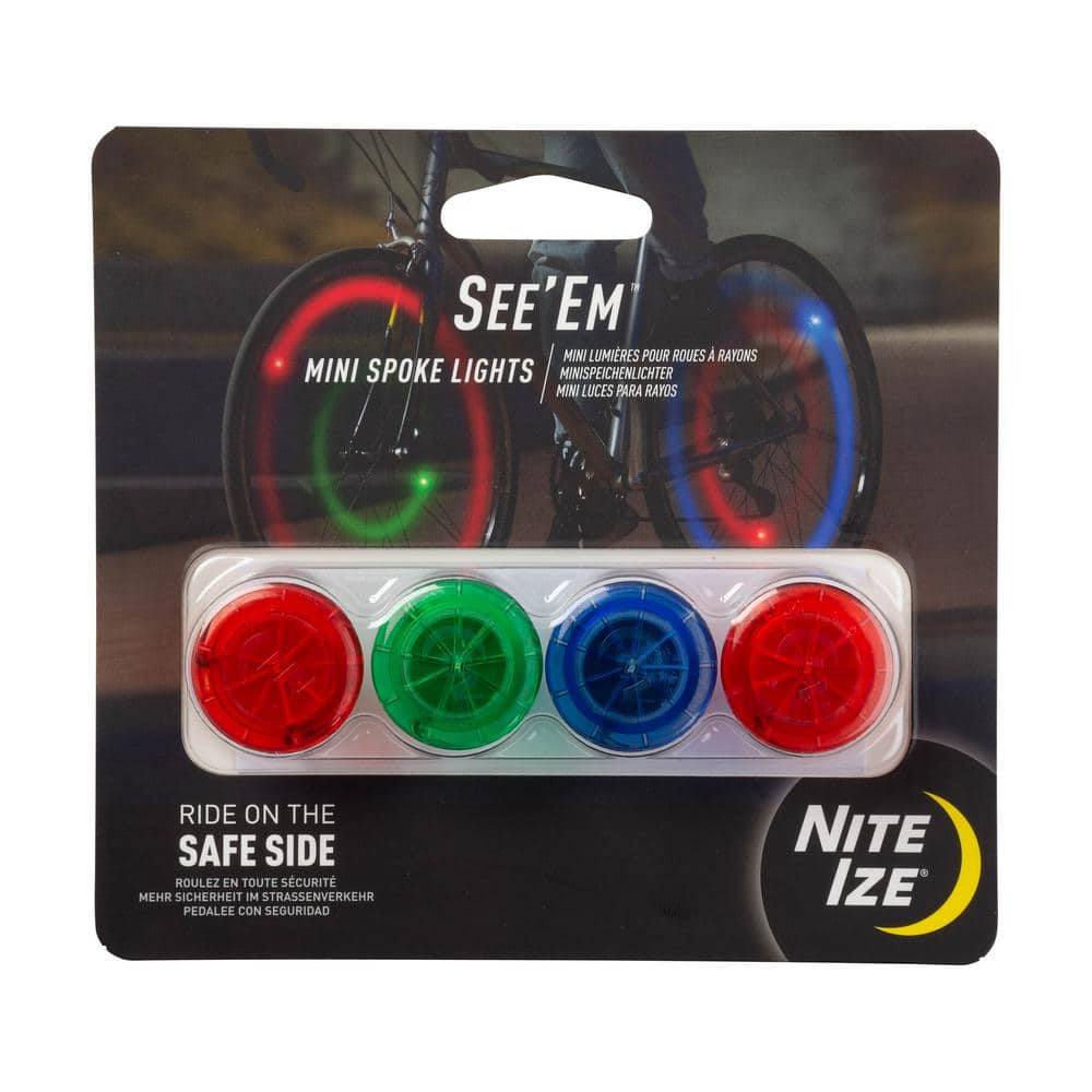 Nite Ize See'Ems Mini LED Spoke Lights (4-Pack) NSE-A1-4R3 Nite Ize See'Ems Mini LED Spoke Lights (4-Pack) NSE-A1-4R3