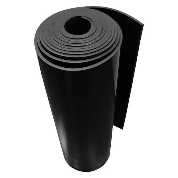 Nitrile Commercial Grade Rubber Sheet Black 60A 0.125 in. x 36 in. x 300 in.