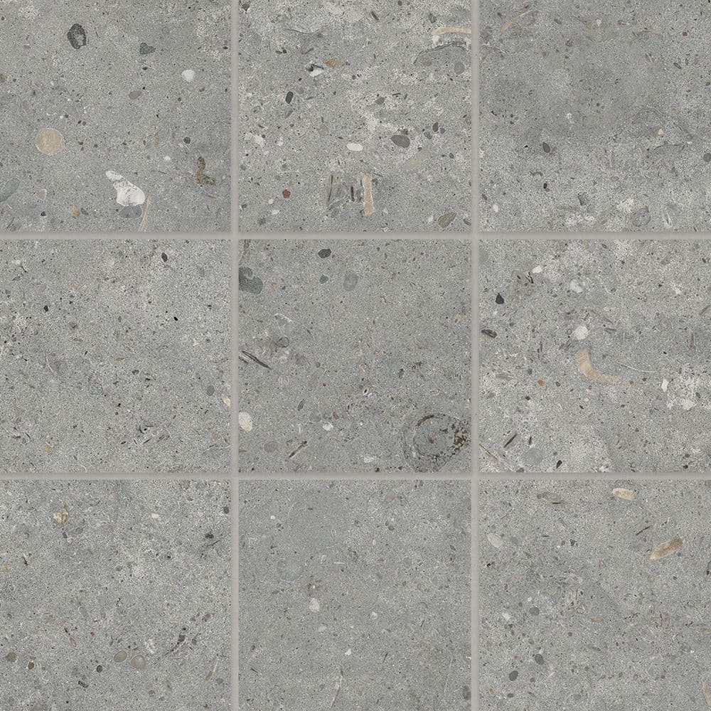 Tile Samples - Poetry Stone 4 in. x 4 in. Matte Porcelain Mosaic Floor and Wall Tile Samples in Grey (5 sq. ft./Case) price history on PriceWatchPro