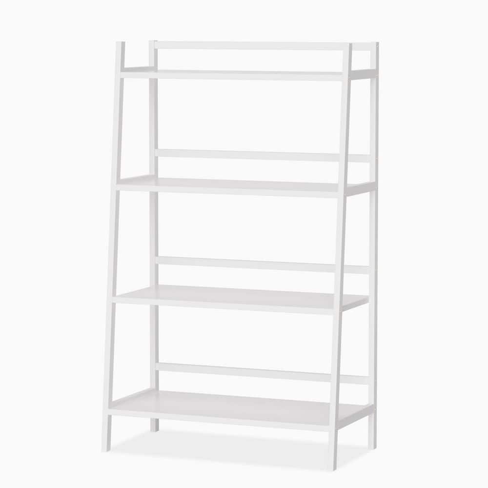 4 Tiers White Bamboo Wood Freestanding Plant Stand with Tiered Shelves Flower Rack (27.5 in. H W x 45.5 in. H) price history on PriceWatchPro