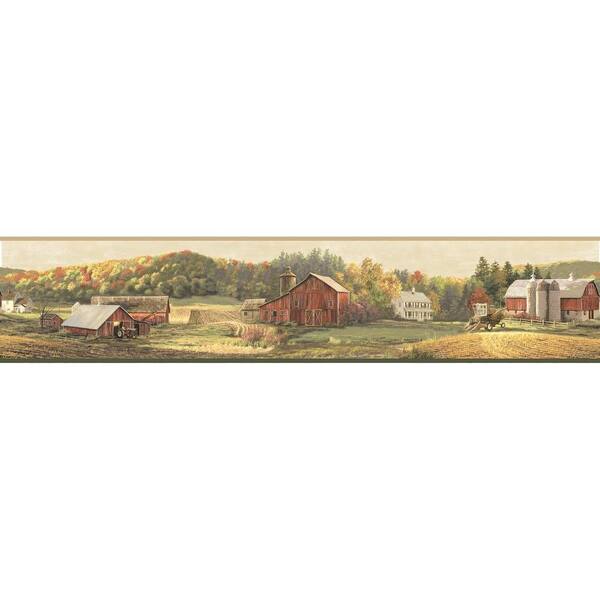 Chesapeake Winder Luther's Farm Wallpaper Border