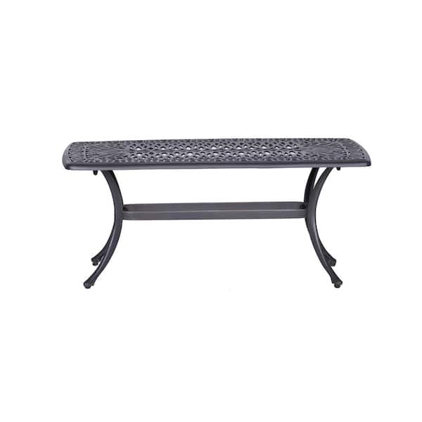 AUTMOON Aluminum Modern Indoor/Outdoor Coffee Table