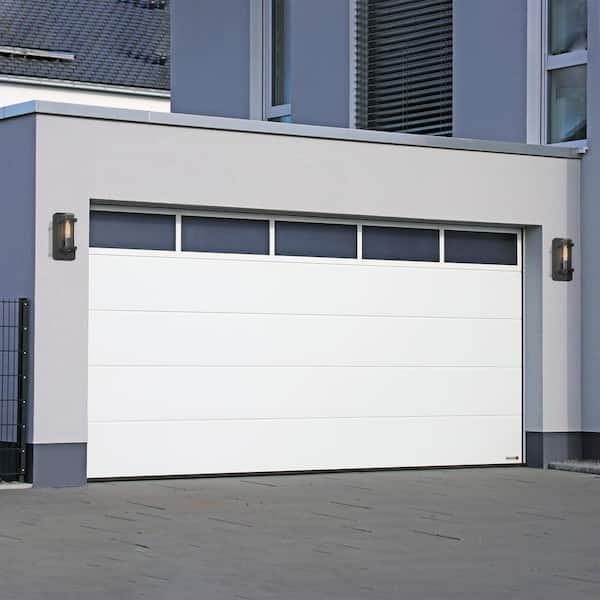 Designers Fountain - Pearl Street Black 1-Light Outdoor Line Voltage Hardwired Porch Light Wall Sconce with No Bulbs Included