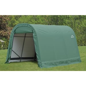 ShelterCoat 8 ft. x 12 ft. Wind and Snow Rated Garage Round Green STD