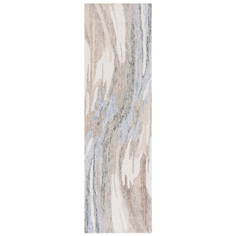 Metro 2 ft. x 8 ft. Ivory/Beige Granite Waves Runner Rug price history on PriceWatchPro
