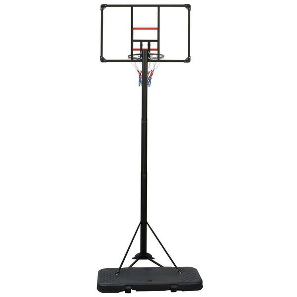 Tidoin 43 in. Transparent Backboard 6.5 ft. x 10 ft. Basketball Hoop Basketball System with Adjustable Height