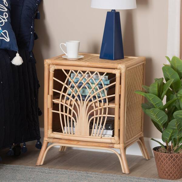 bali & pari Danna Natural Rattan Nightstand