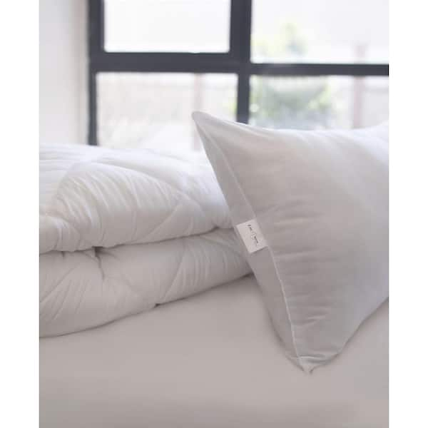 Home Collection 2-Pack Plush Down Alternative Gel Fiber Pillows, White, King