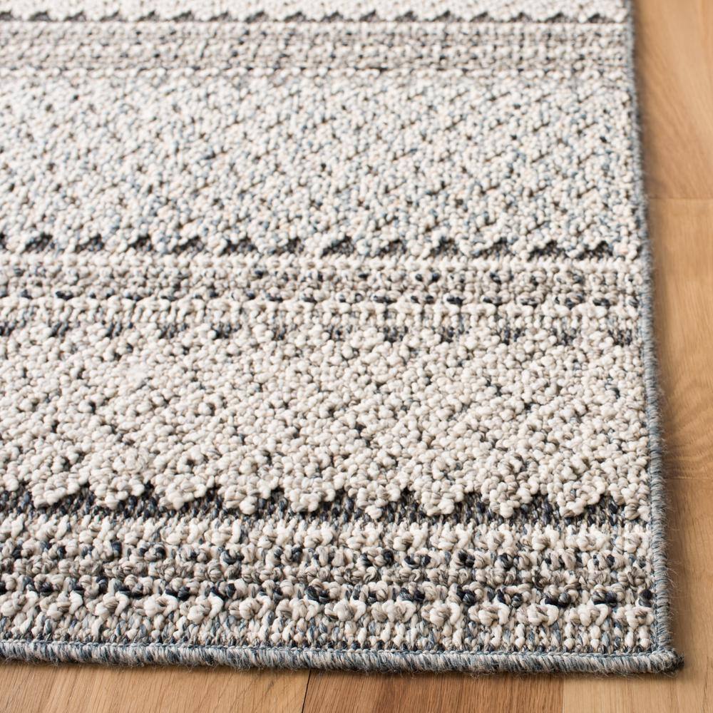 Subtle Elegance 9' x 12' Gray Synthetic Indoor/Outdoor Area Rug