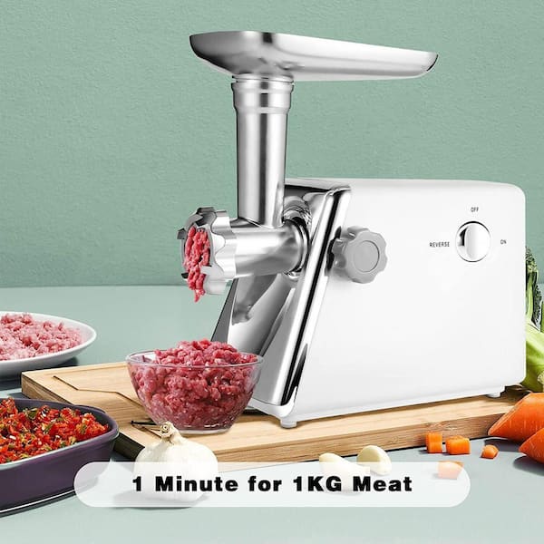 FUNKOL Simple Heavy-Duty Deluxe Electric Meat Grinder, 600-Watt Power Food  Grinder, 3 Grinder Plates, Easy to Clean and Install W1134wmq58257 - The  Home Depot