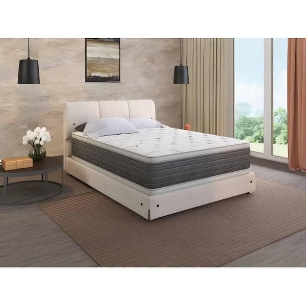 Full Soft 14.5 in. DreamFlex CoolTouch Cover 2-Sided Pillow Top Queen Mattress
