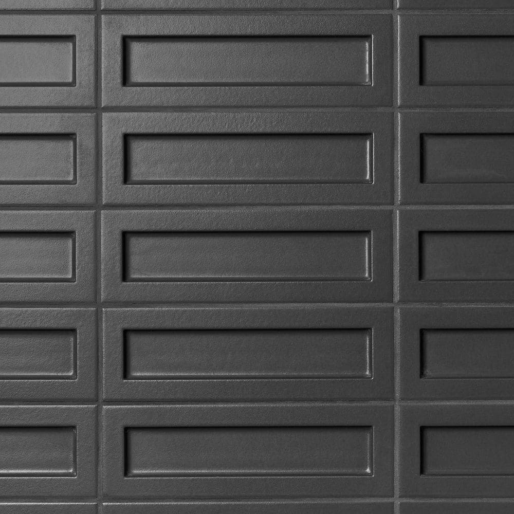Ivy Hill Tile Marlow Black 3.14 in. x 10.62 in. 3D Matte Ceramic