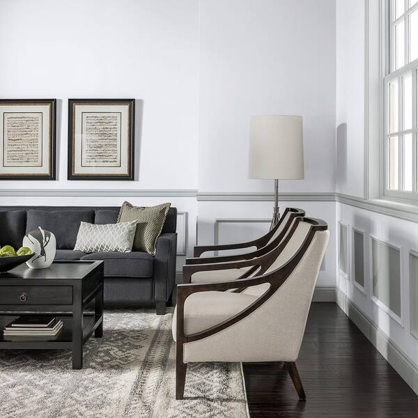 Glidden Premium 1 gal. #HDGCN43 Dove White Eggshell Interior Paint