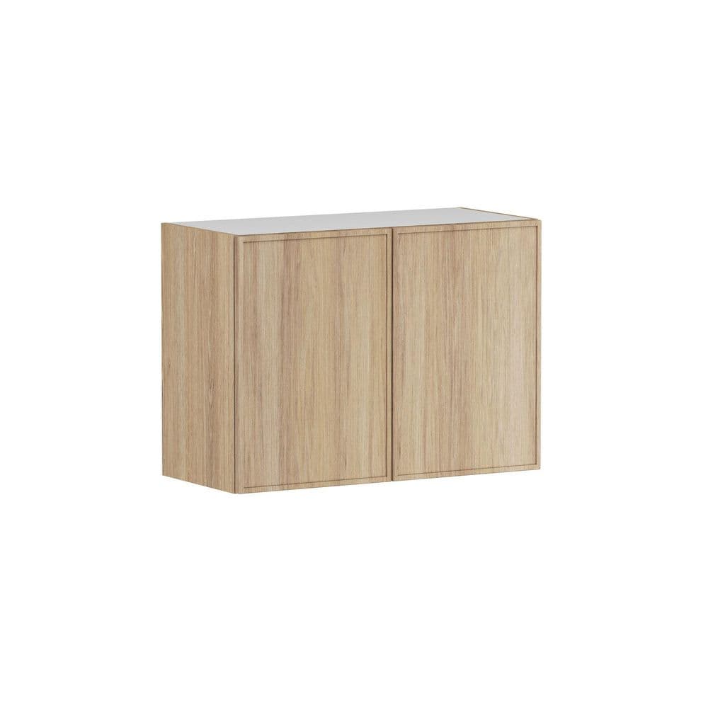Designer Series Renly 33 in. W x 15 in. D x 24 in. H Assembled Slim Shaker Deep Wall Bridge Kitchen Cabinet in Sandstone price history on PriceWatchPro