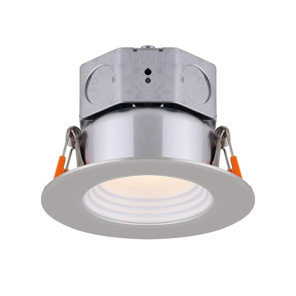 3 in. Nickel New Construction IC Rated Recessed Integrated LED Kit