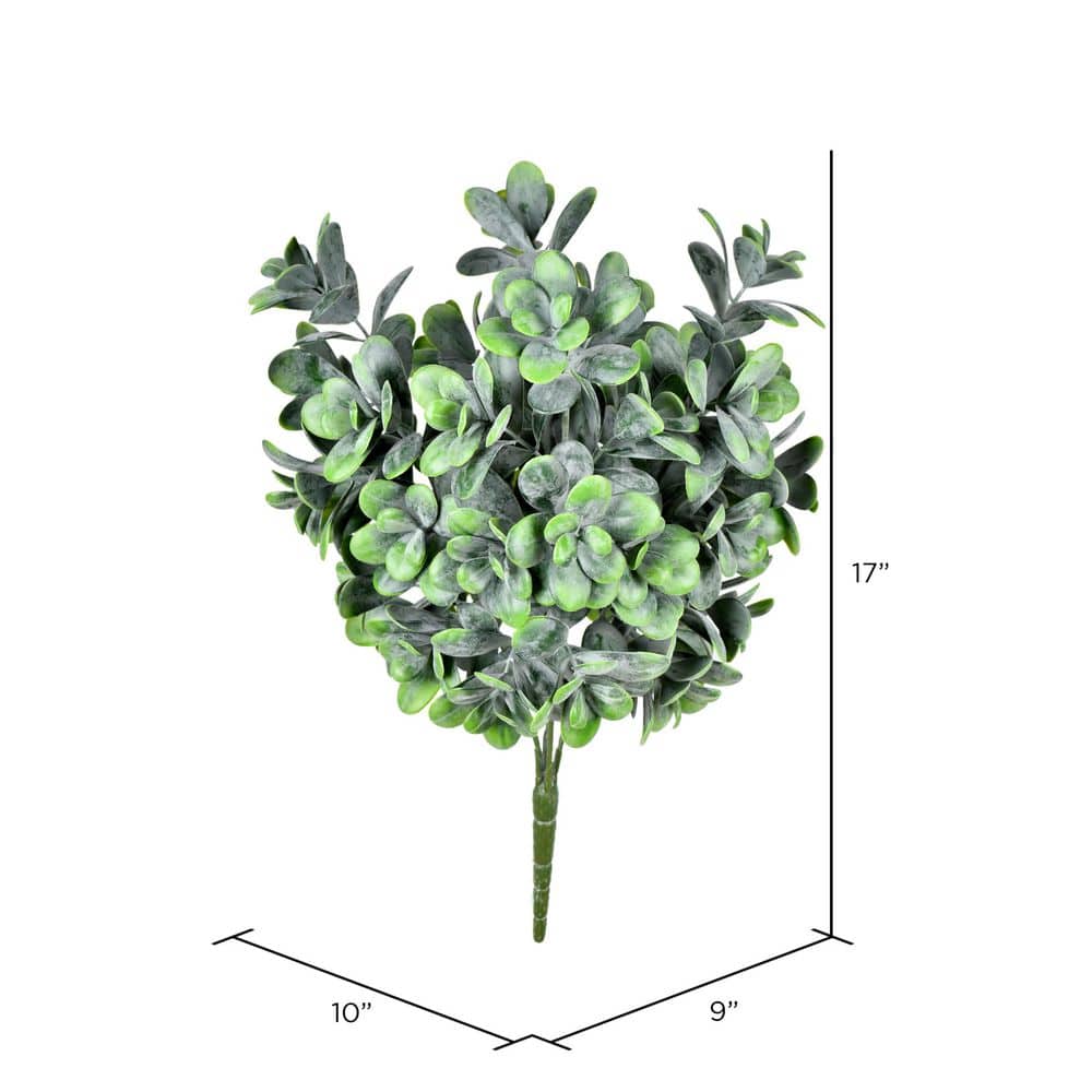 Patriotic 17" UV-Protected Green Jade Artificial Bush