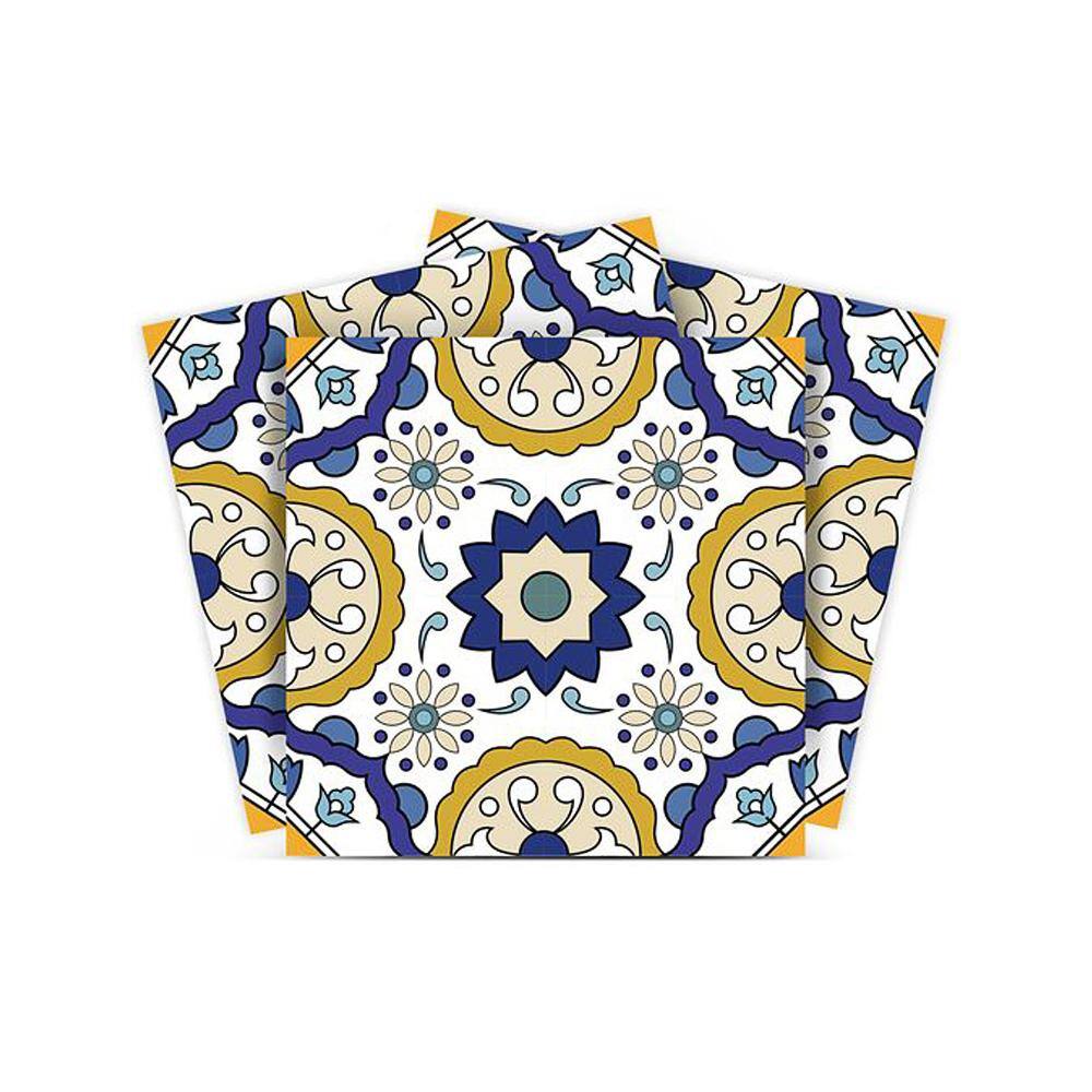 White, Blue and Yellow A6 6 in. x 6 in. Vinyl Peel and Stick Tile (24 Tiles, 6 sq.ft./Pack) price history on PriceWatchPro