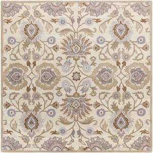 Cambrai Ivory 4 ft. x 4 ft. Indoor Square Area Rug