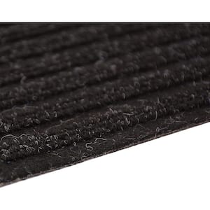 Stair Treads Collection Charcoal Black 8 Inch x 30 Inch Indoor Skid Slip Resistant Carpet Stair Treads Set of 13