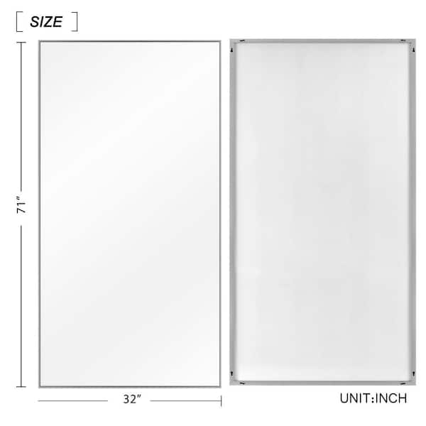 24 x 68 Rectangle Leaner Floor Mirror Silver - Threshold™