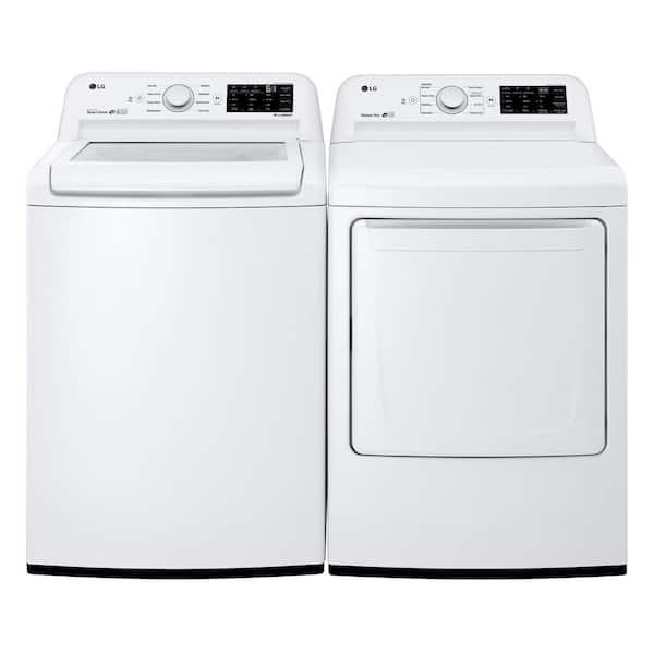 Lg Electronics 7 3 Cu Ft Ultra Large High Efficiency White Gas Vented Dryer With Sensor Dry Reversible Door Energy Star Dlg7101w The Home Depot