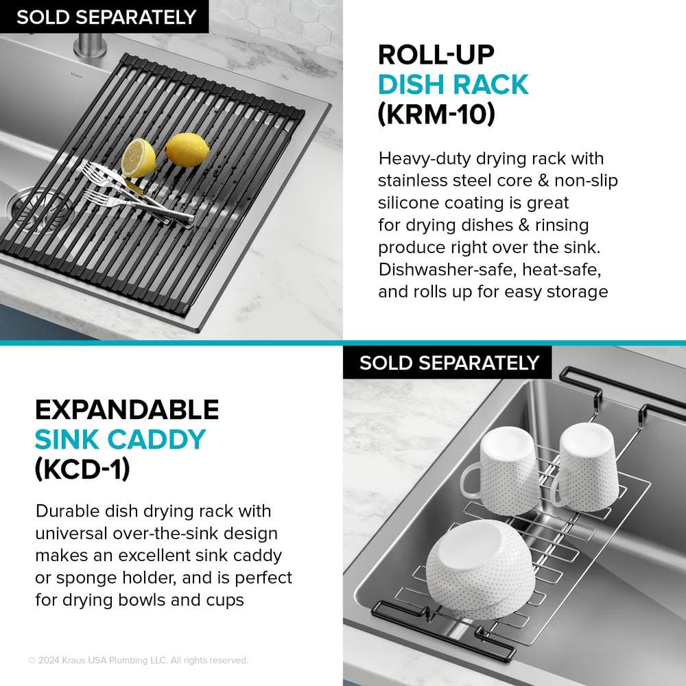 Fairlane 15-inch Stainless Steel Drop-In Single Bowl Kitchen Sink