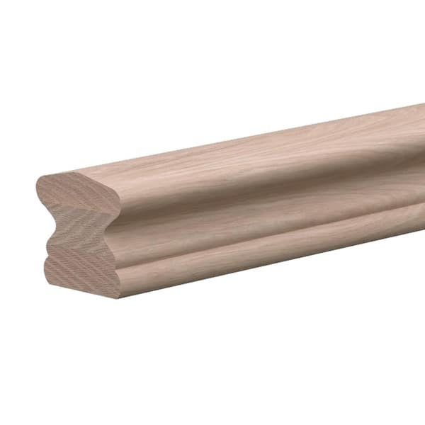 Stair Parts 6510 8 ft. Unfinished White Oak Handrail