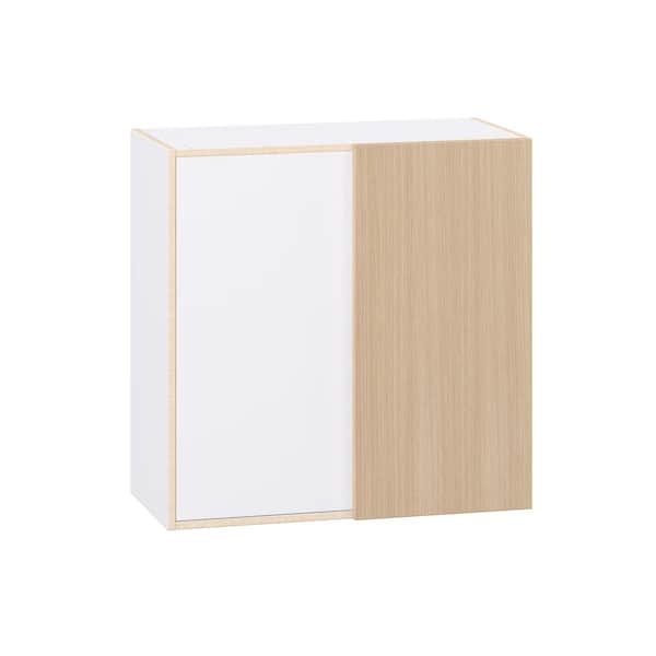 Timberline Mojavi Oak Slab Assembled Wall Blindcorner Kitchen Cabinet (30 in. W x 30 in. H x 14 in. D)