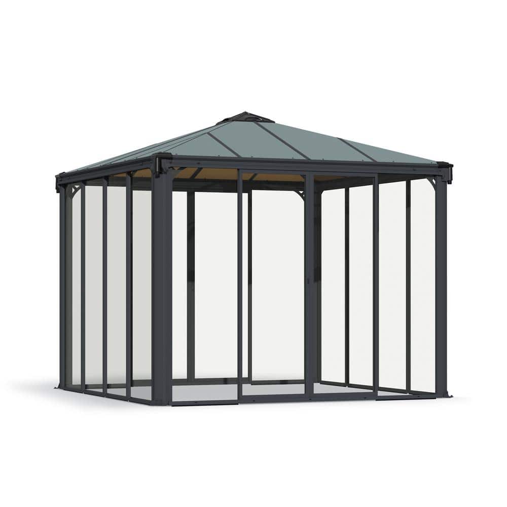 ポモドーロ　Bグレード　atmos projects CANOPIA by PALRAM Ledro 10 ft. x 10 ft. Gray/Bronze Closed Gazebo