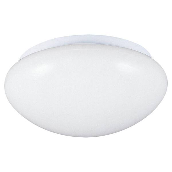 Generation Lighting Twist-Lock Fitters Collection 7.75 in. W 1-Light White Flush Mount