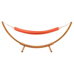 Warm Sun 10.4 ft. Free Standing Hammock Bed Hammock with Stand in Orange