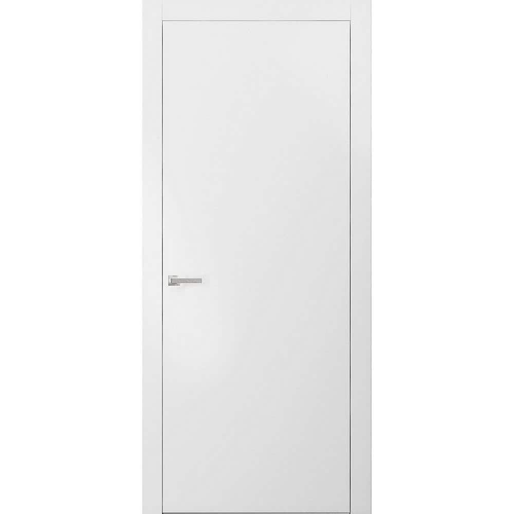 Sartodoors 0010 24 In X 80 In Flush No Bore White Finished Pine Wood   White Sartodoors Slab Doors Planum0010id Ws 24 64 1000 