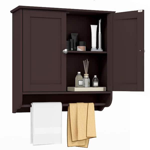 Wall Mounted Bathroom Medicine Cabinet with Towel Bar