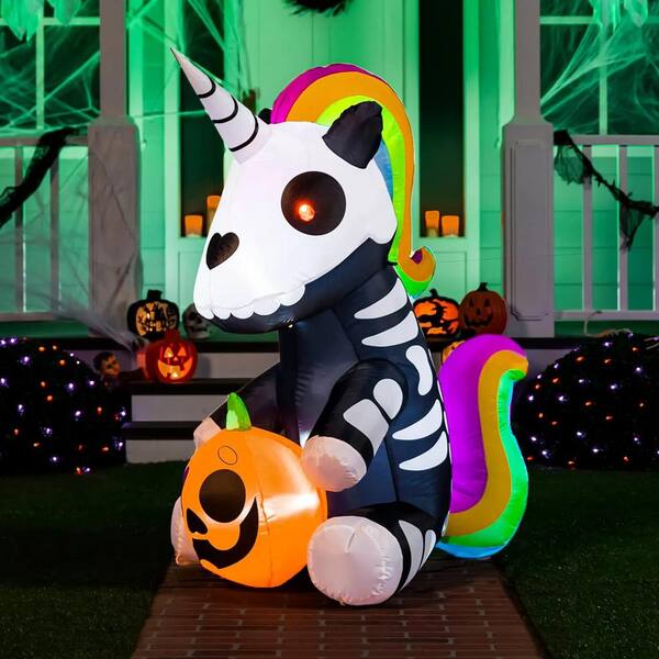 Halloween unicorn airblown hot inflatable