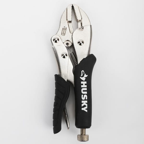 7 in. Straight Jaw Locking Pliers With Rubber Grip