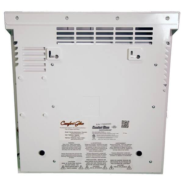 Comfort Glow 1500-Watt Infrared Quartz Wall Mount Electric Space Heater  with Remote Control QWH2100 - The Home Depot