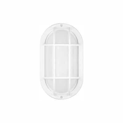 White Bulkhead Lights Outdoor Wall Lighting The Home Depot