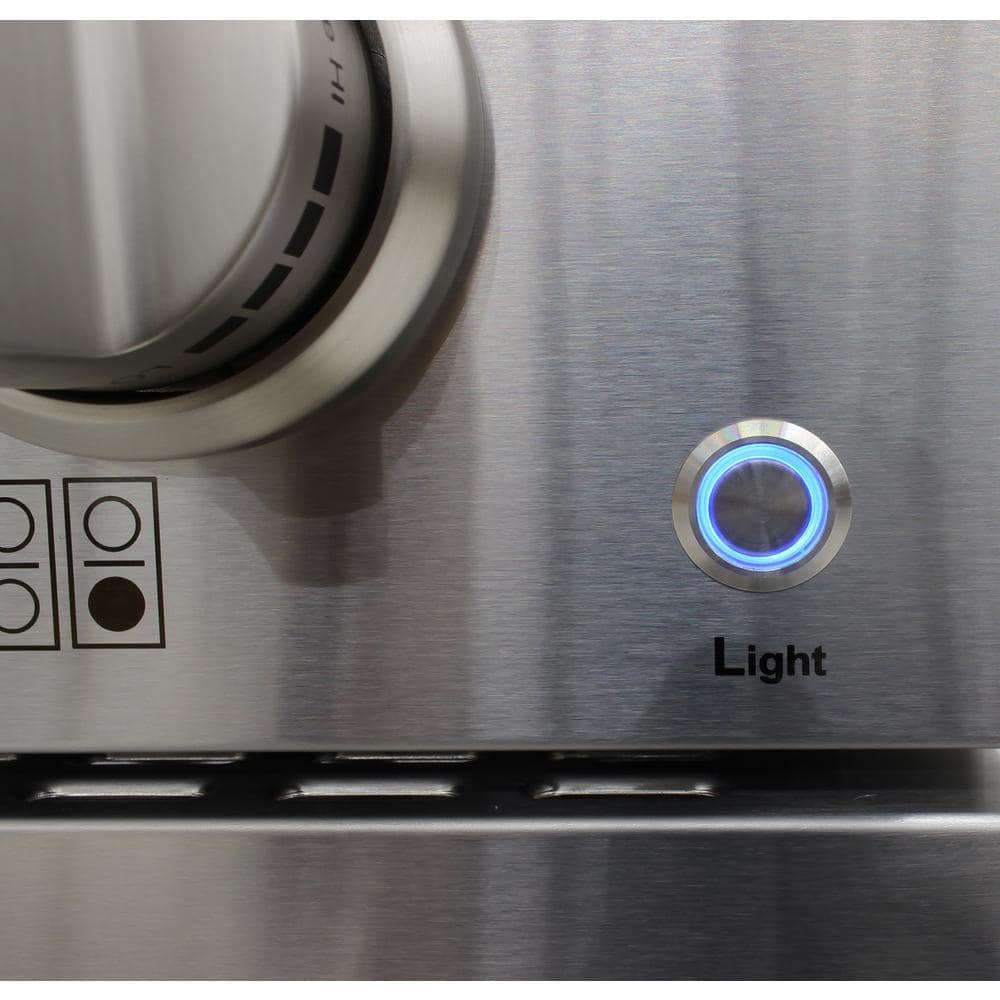36-Inch Stainless Steel Gas Range with Convection Oven and 6 Burners