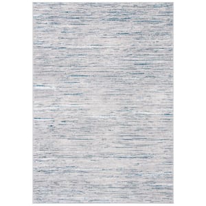Orchard Gray/Blue Doormat 3 ft. x 5 ft. Striped Area Rug