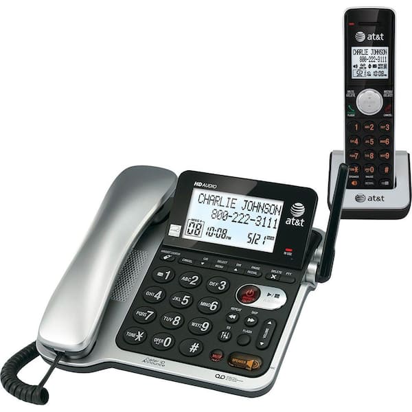 AT&T DECT 6.0 Corded/Cordless Phone with Answering Machine
