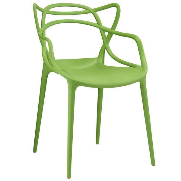 MODWAY Entangled Green Dining Arm Chair
