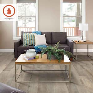 Outlast+ Rustic Wood 12 mm T x 7.4 in. W Waterproof Laminate Wood Flooring (1015.8 sqft/pallet)