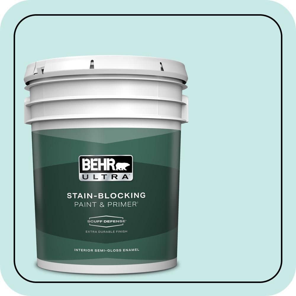 5 gal. #M460-1 Tahitian Sky Extra Durable Semi-Gloss Enamel Interior Paint & Primer price history on PriceWatchPro