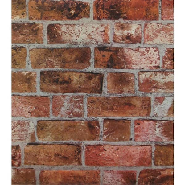 York Wallcoverings Brick Paper Strippable Roll Wallpaper (Covers 56 sq. ft.)